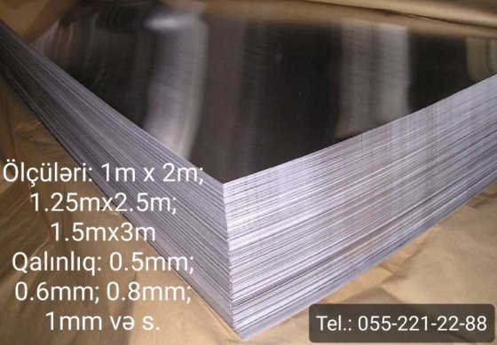 Paslanmaz vərəq modelləri Paslanmaz vərəq modelləri