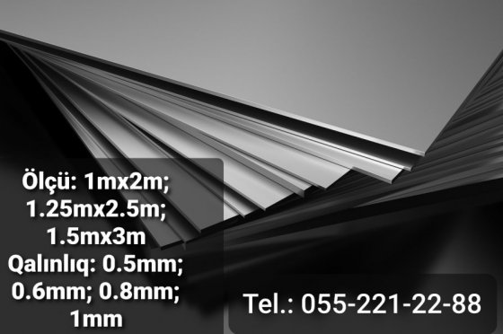 Paslanmaz vərəq modelləri Paslanmaz vərəq modelləri