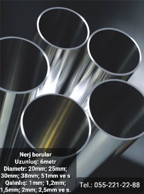 Paslanmaz boru modelləri